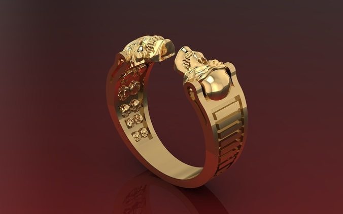 NEO MAN RING SPECIAL SERIES13 SKULL 3D print model