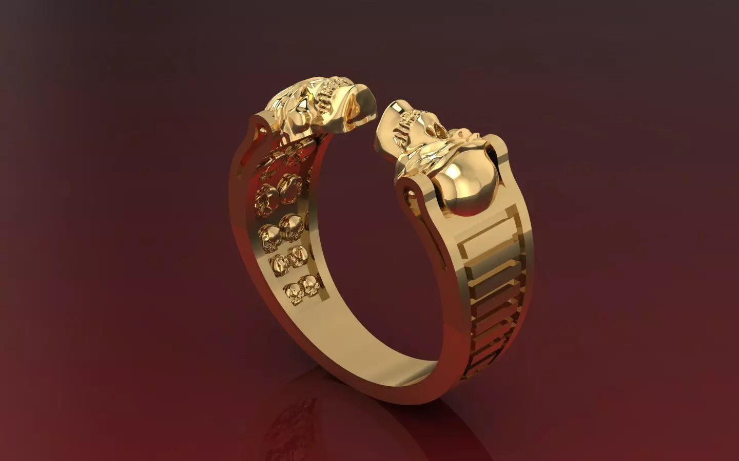 NEO MAN RING SPECIAL SERIES13 SKULL 3D print model_0