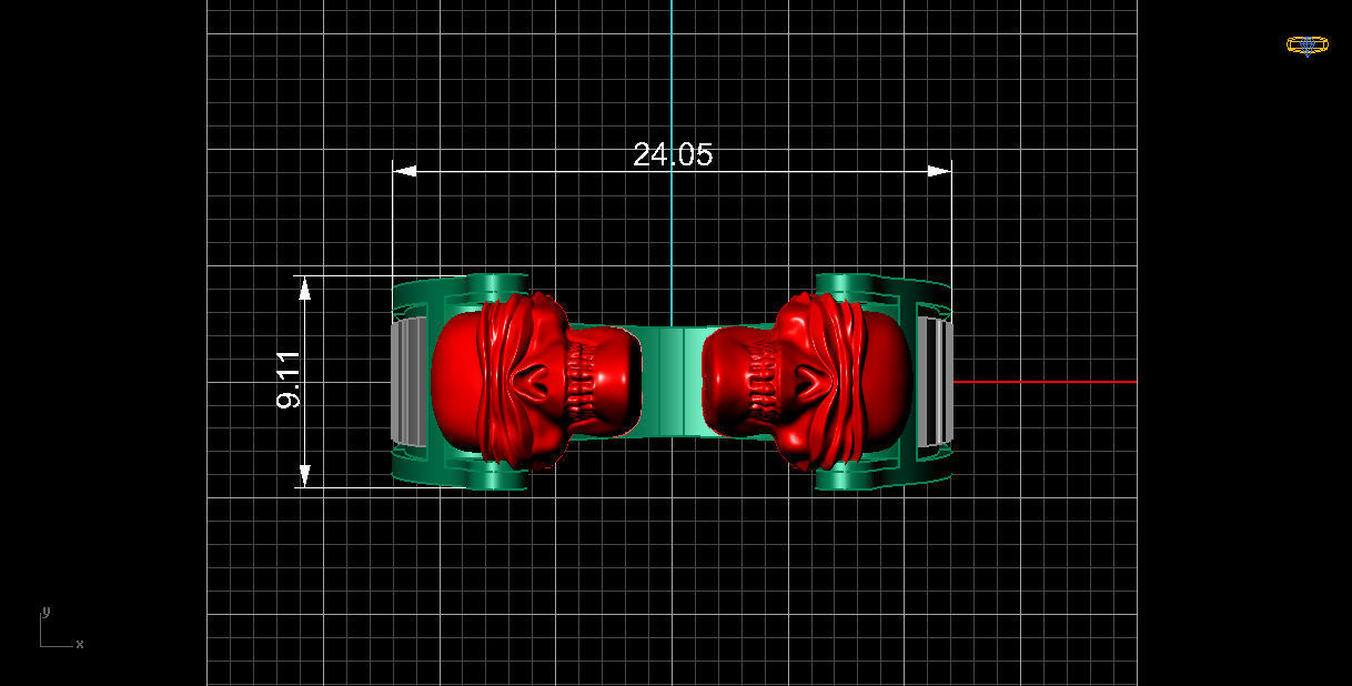 NEO MAN RING SPECIAL SERIES13 SKULL 3D print model_4