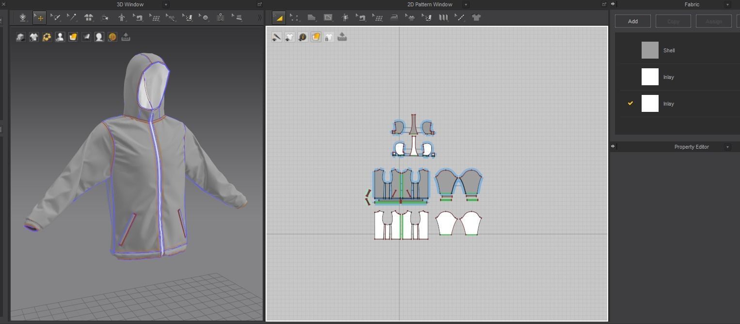 Marvelous Designer Basic Rain Jacket Male 3D Model 3D model_2