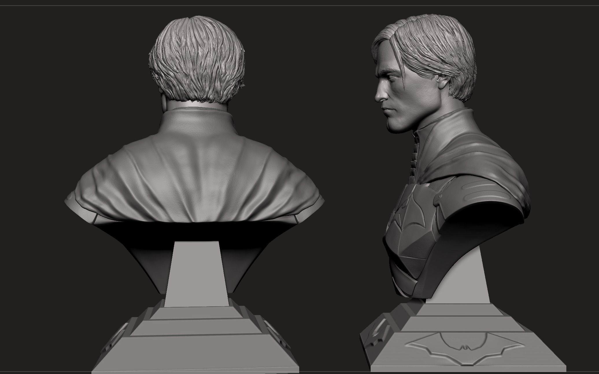 Batman Bust- Robert Pattinson 3D print model_5