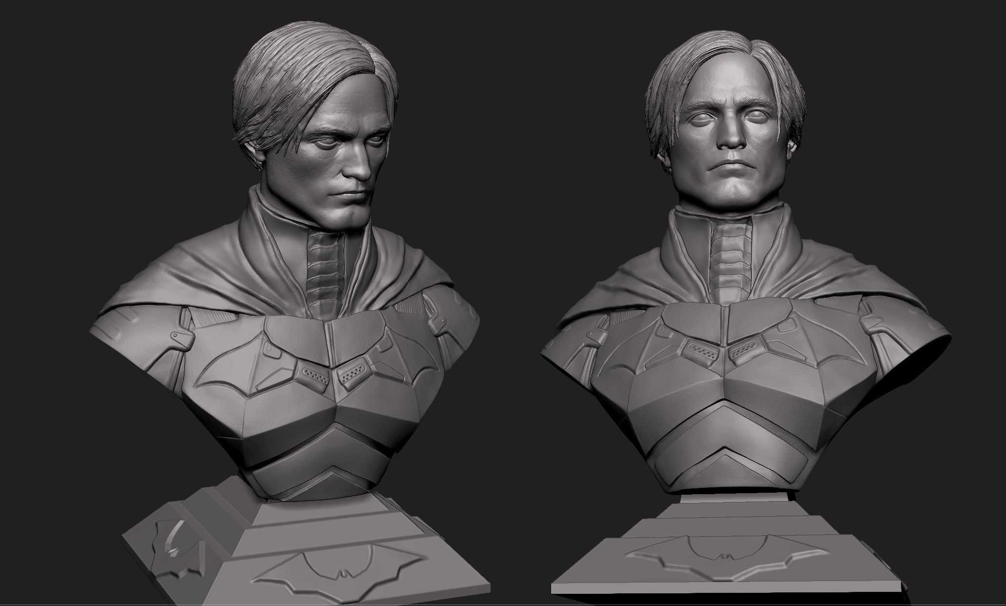 Batman Bust- Robert Pattinson 3D print model_9
