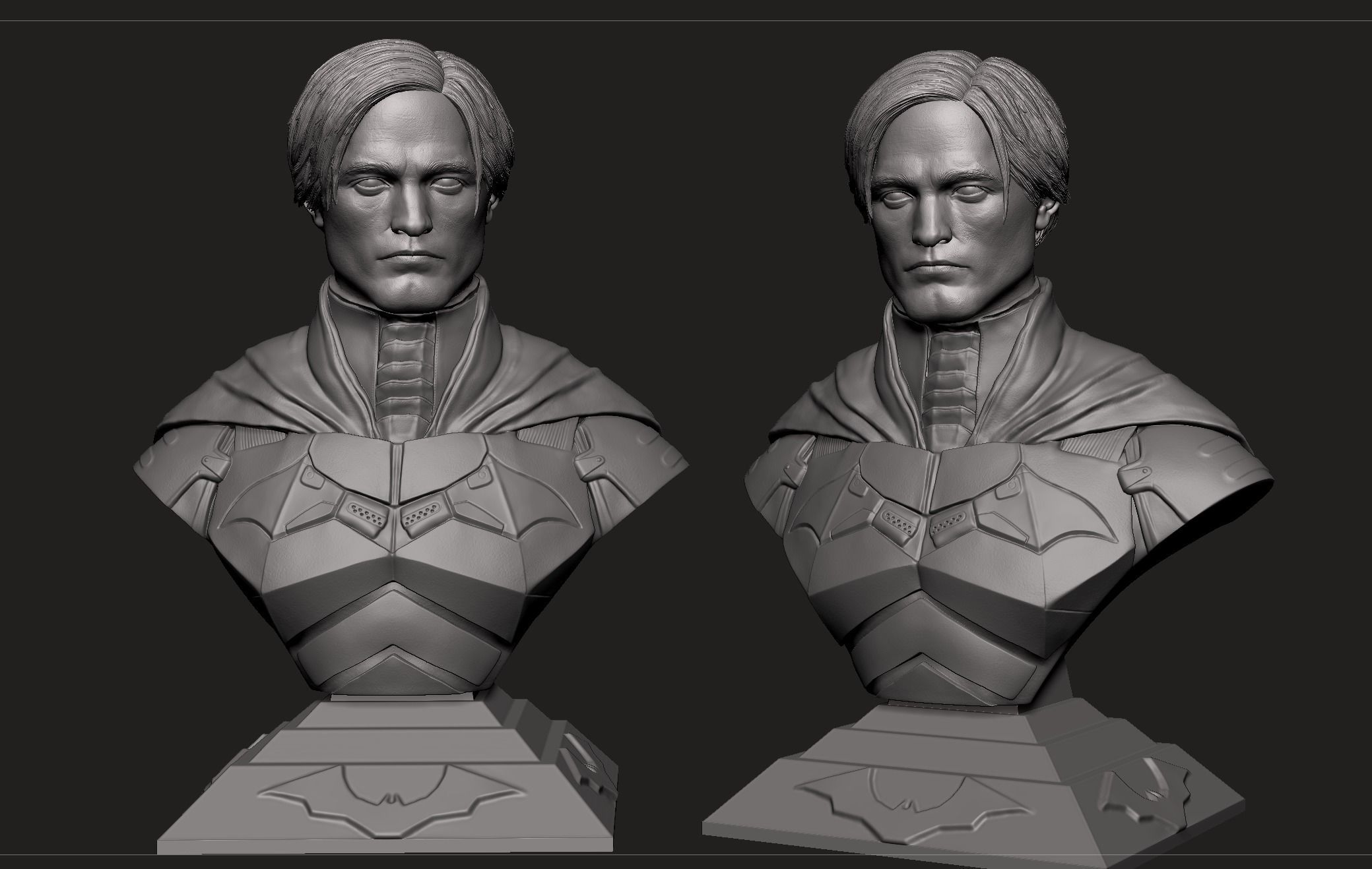 Batman Bust- Robert Pattinson 3D print model_4