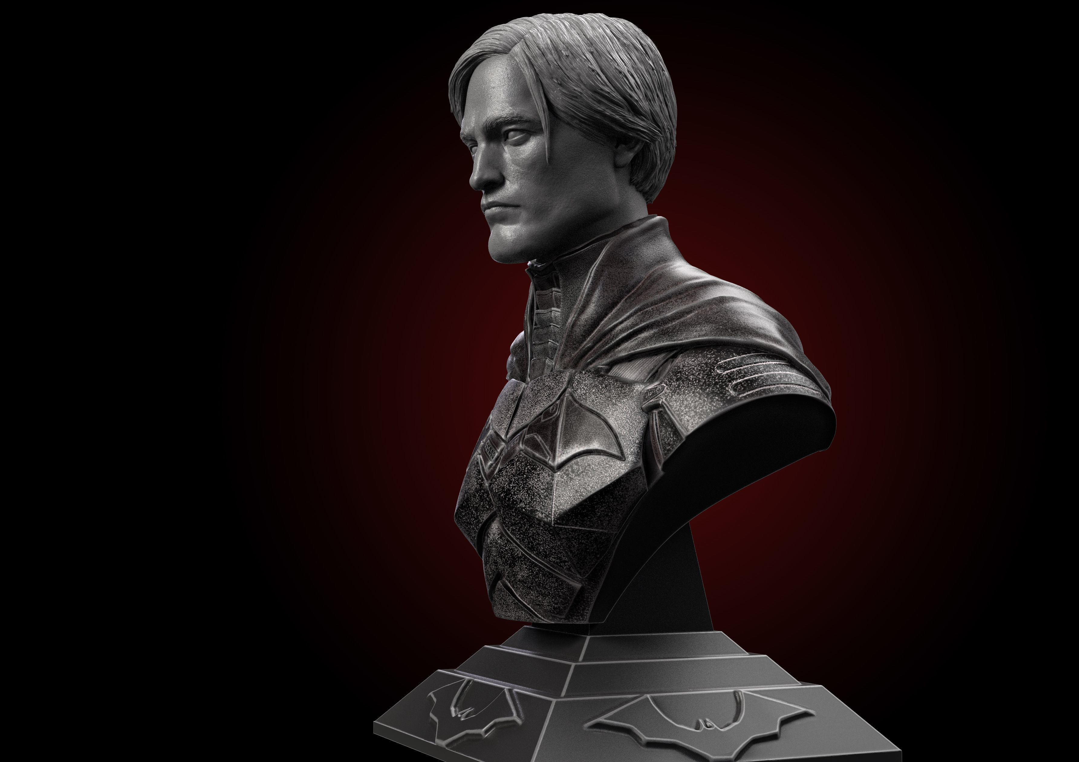 Batman Bust- Robert Pattinson 3D print model_1