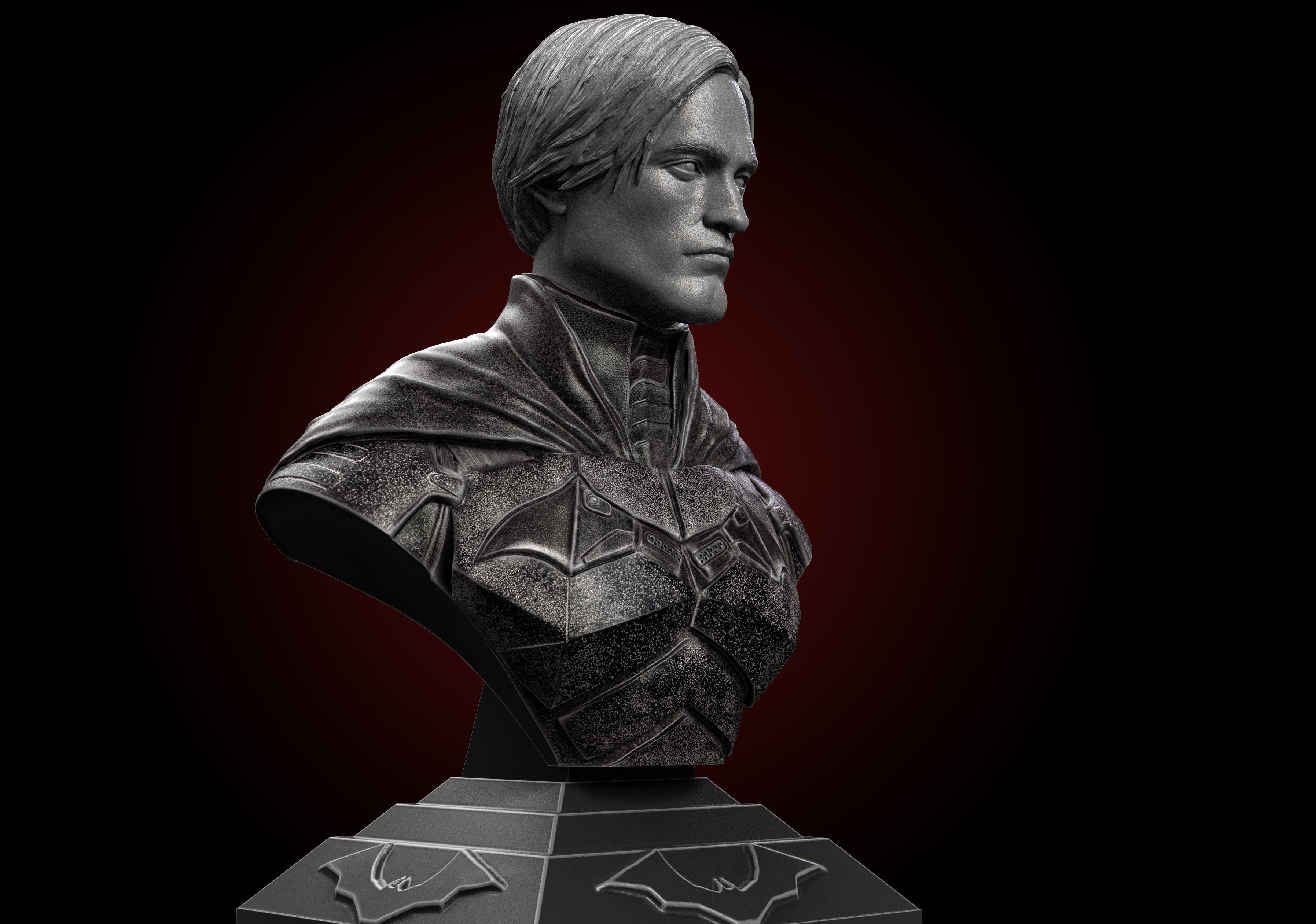 Batman Bust- Robert Pattinson 3D print model_3