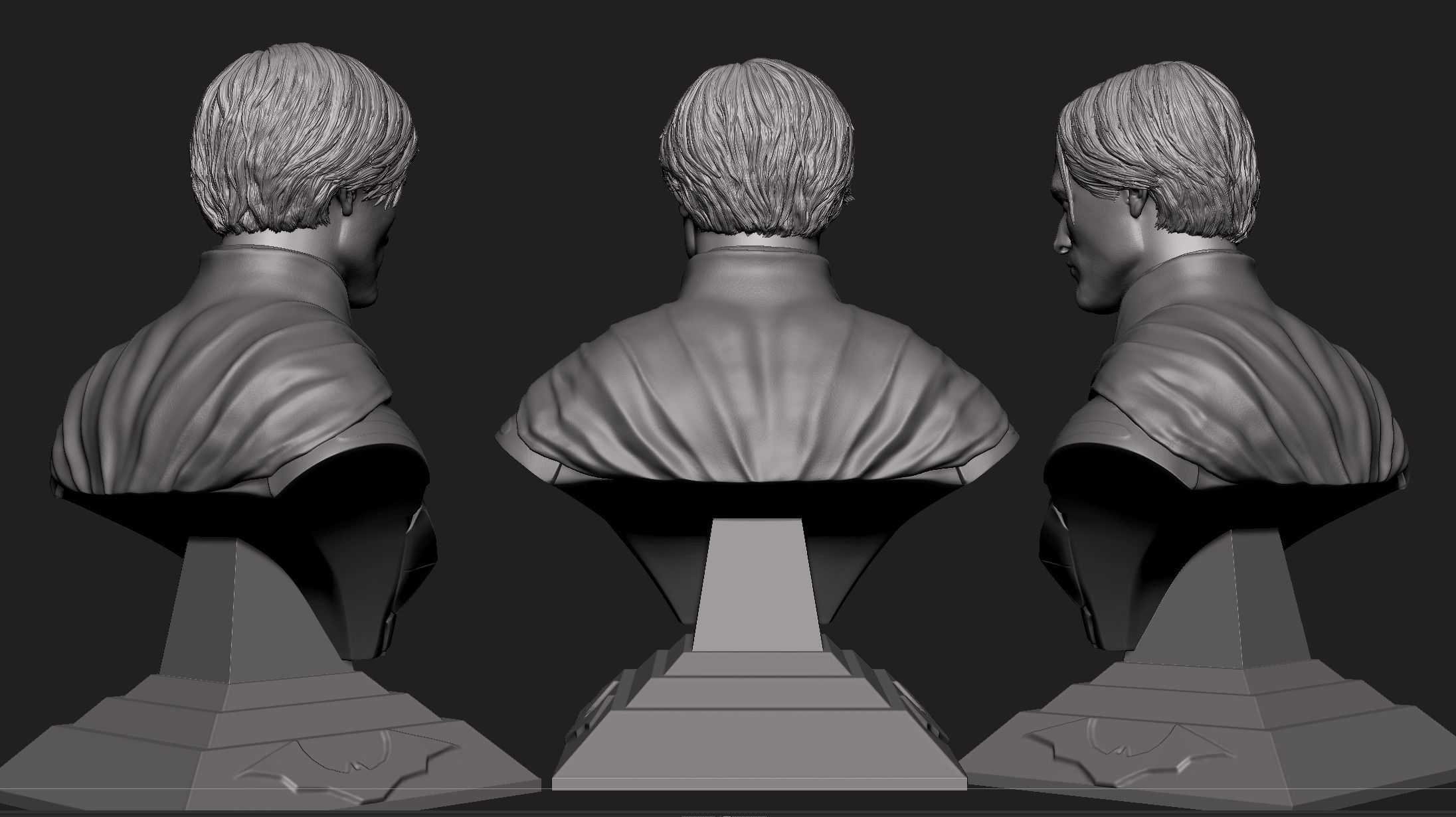 Batman Bust- Robert Pattinson 3D print model_6
