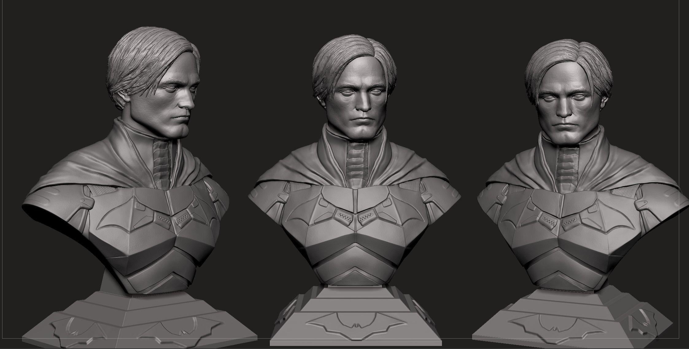 Batman Bust- Robert Pattinson 3D print model_7