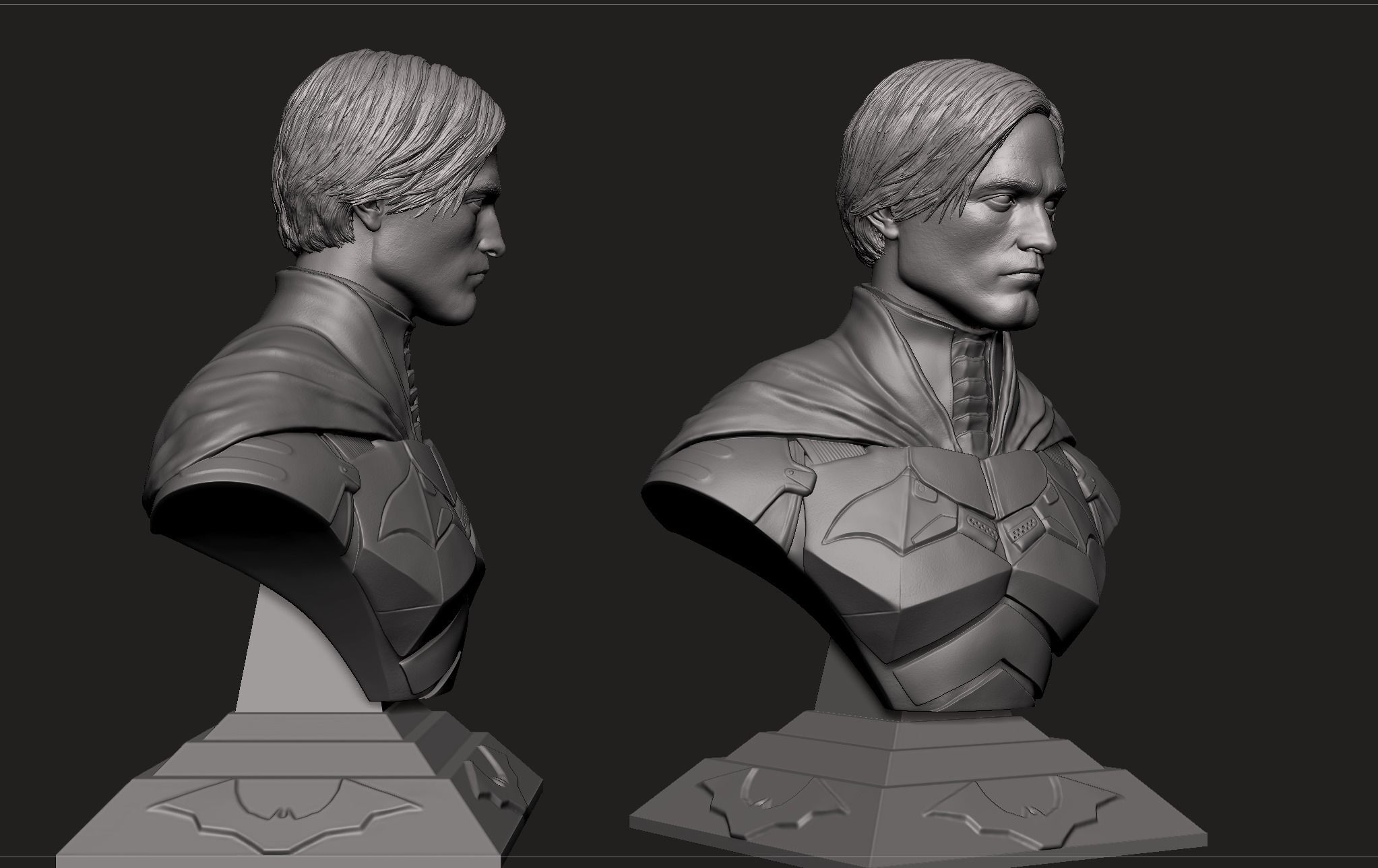 Batman Bust- Robert Pattinson 3D print model_8