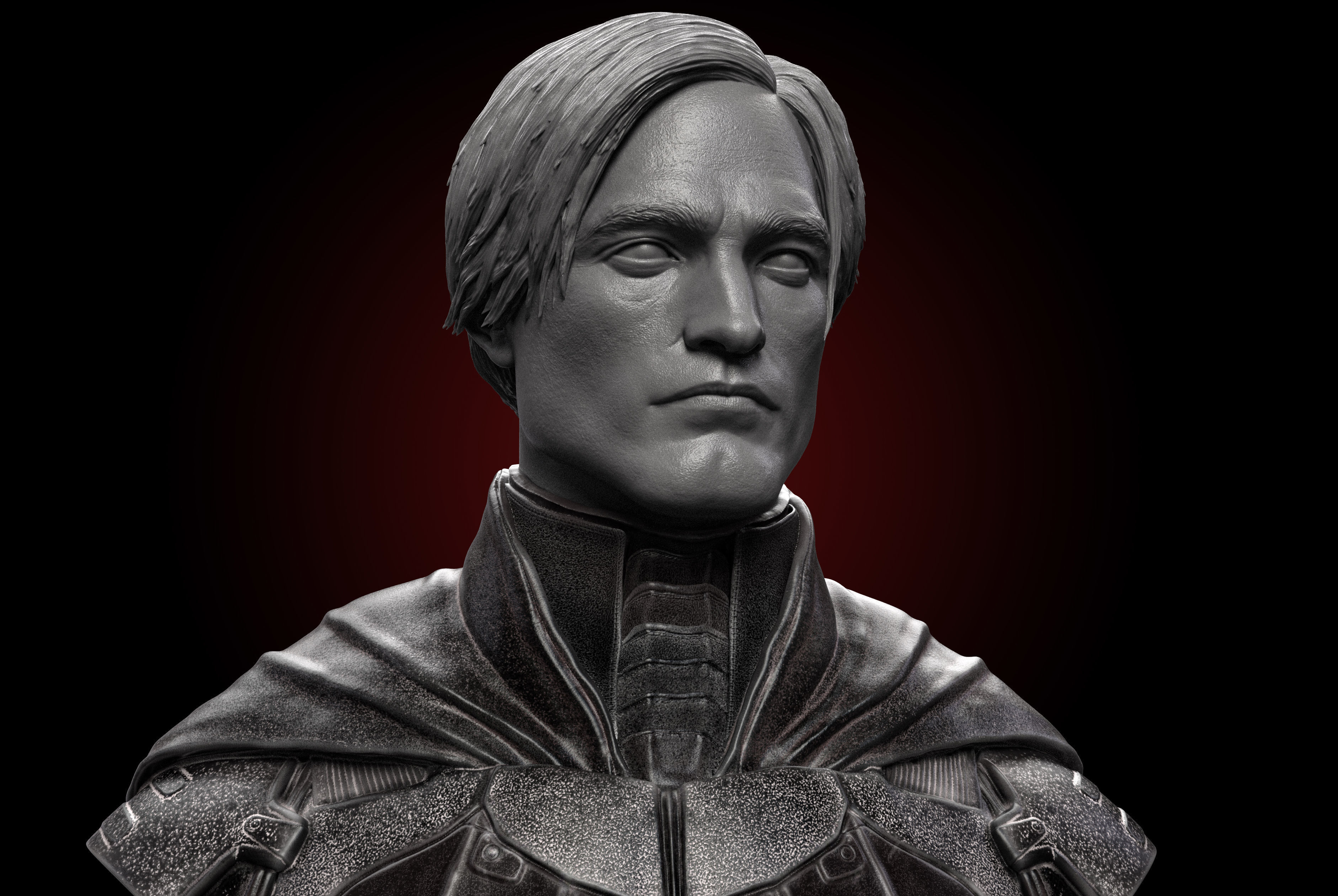 Batman Bust- Robert Pattinson 3D print model_2