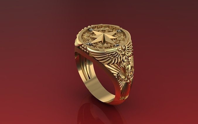 NEO MAN RING SPECIAL SERIES8 COMPASS 3D print model