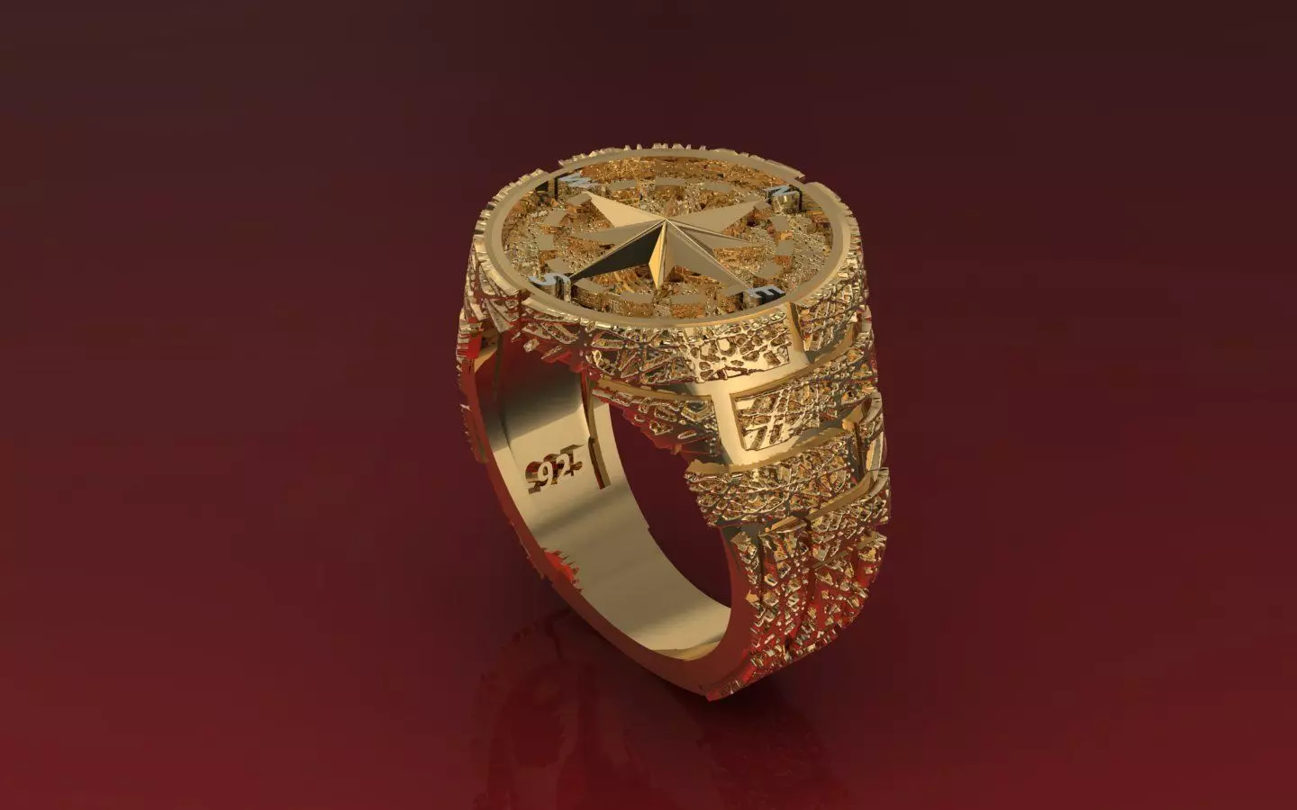 NEO MAN RING SPECIAL SERIES7 COMPASS 3D print model_0