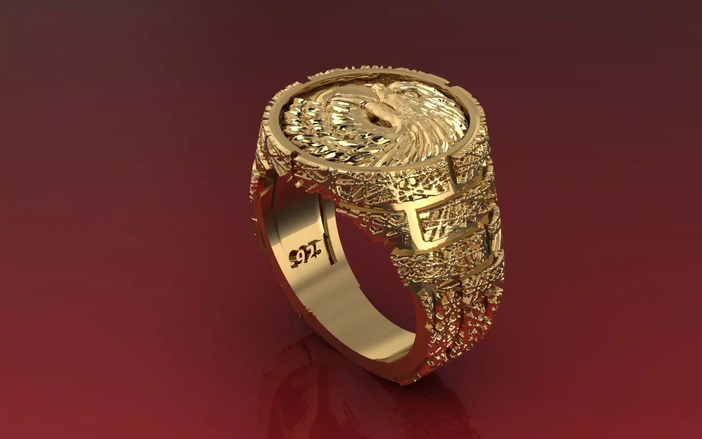 NEO MAN RING SPECIAL SERIES6 EAGLE 3D print model_0