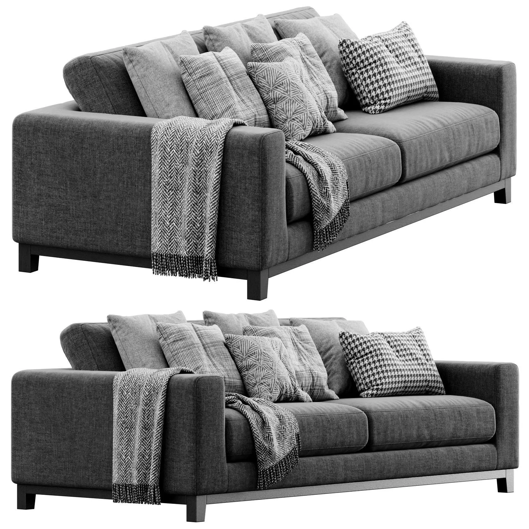 Frankfurt 3 seater sofa by focus on furniture 3D model
