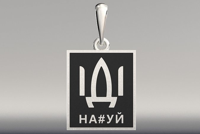 Trident Pendant With Enamel 3D print model
