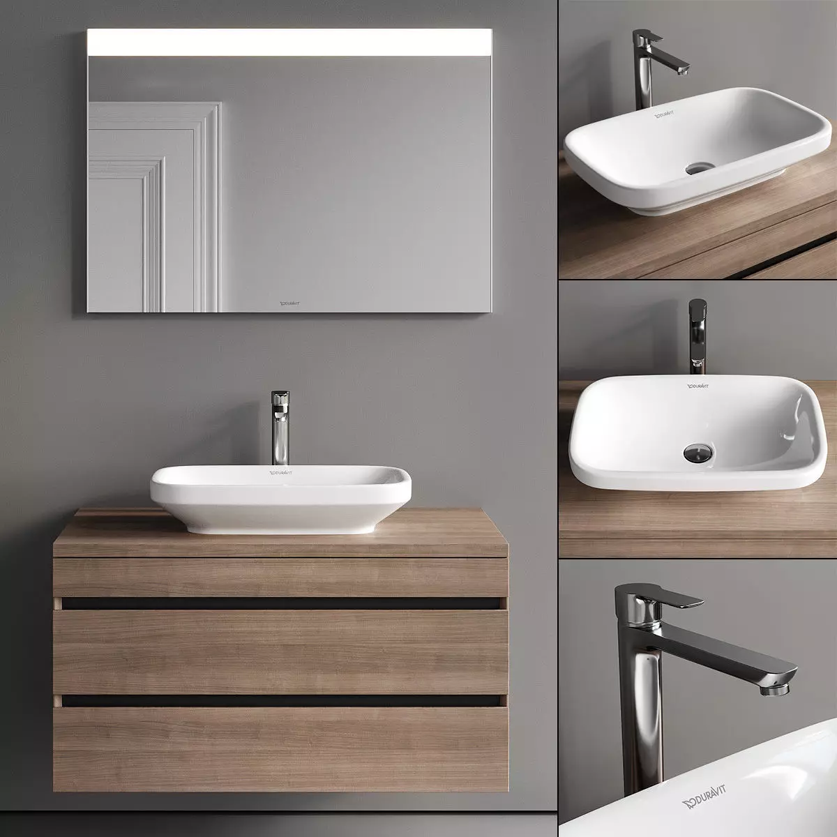 Duravit DuraStyle Vanity Unit Set 1 3D model_0