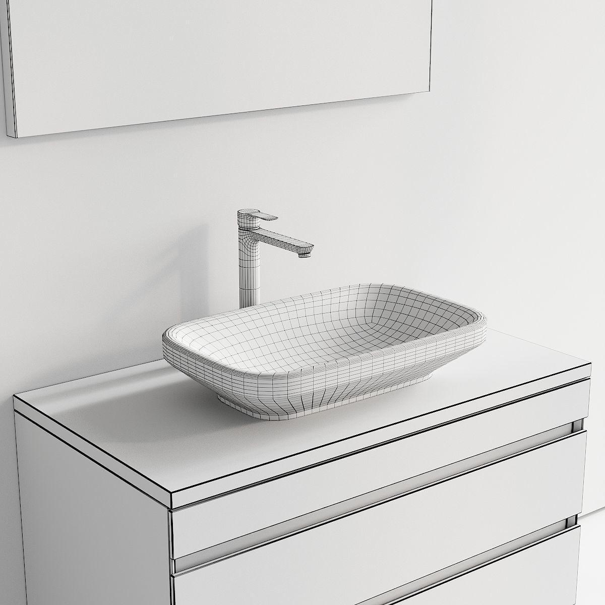 Duravit DuraStyle Vanity Unit Set 1 3D model_4