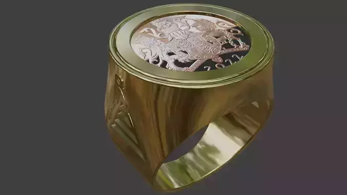 Half sovereign ring mount 