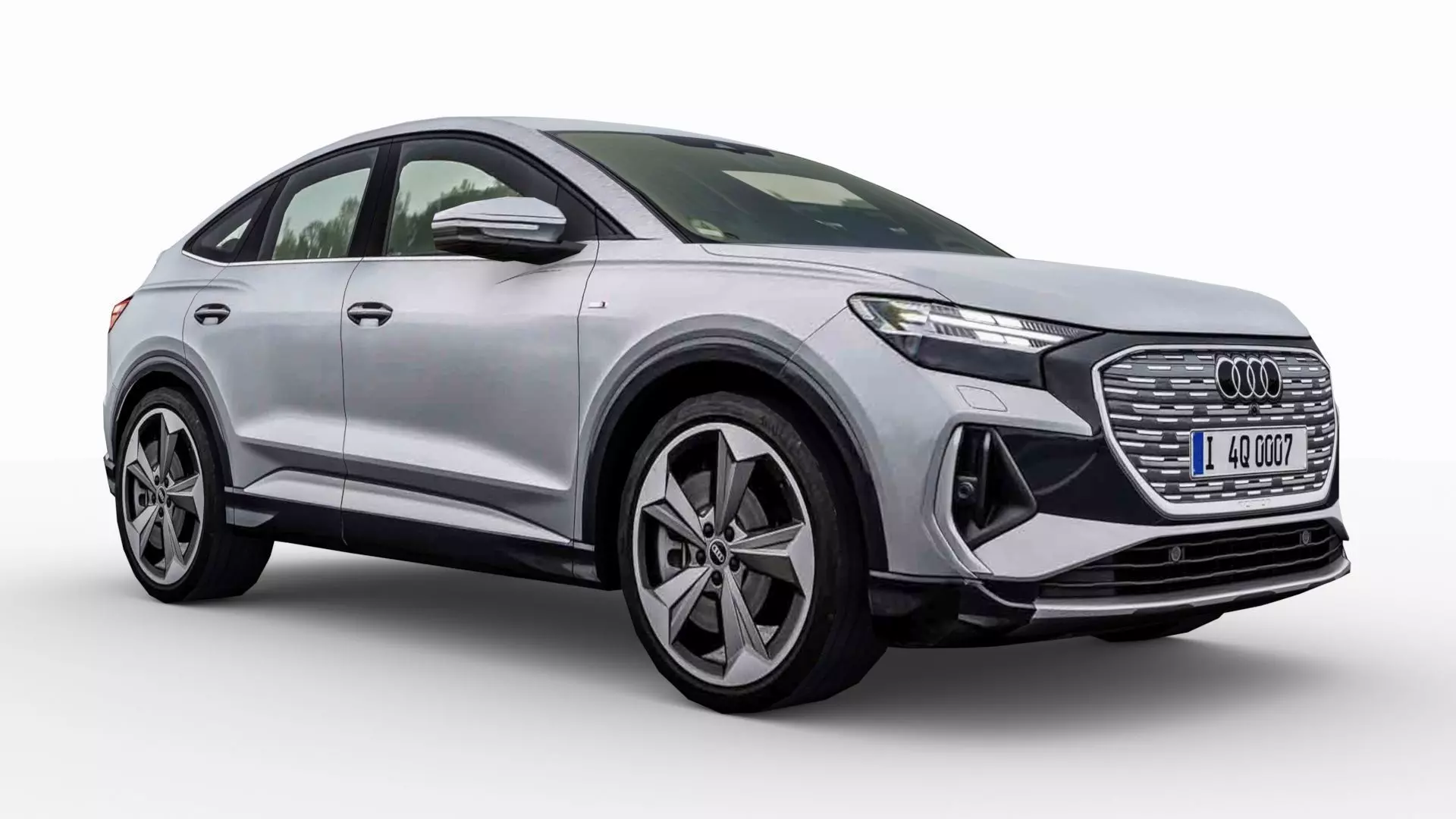 Audi Q4 Sportback e-tron 2022 Low-poly 3D model_0