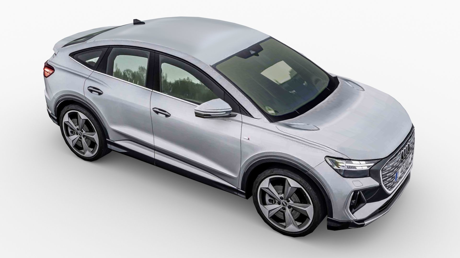 Audi Q4 Sportback e-tron 2022 Low-poly 3D model_5