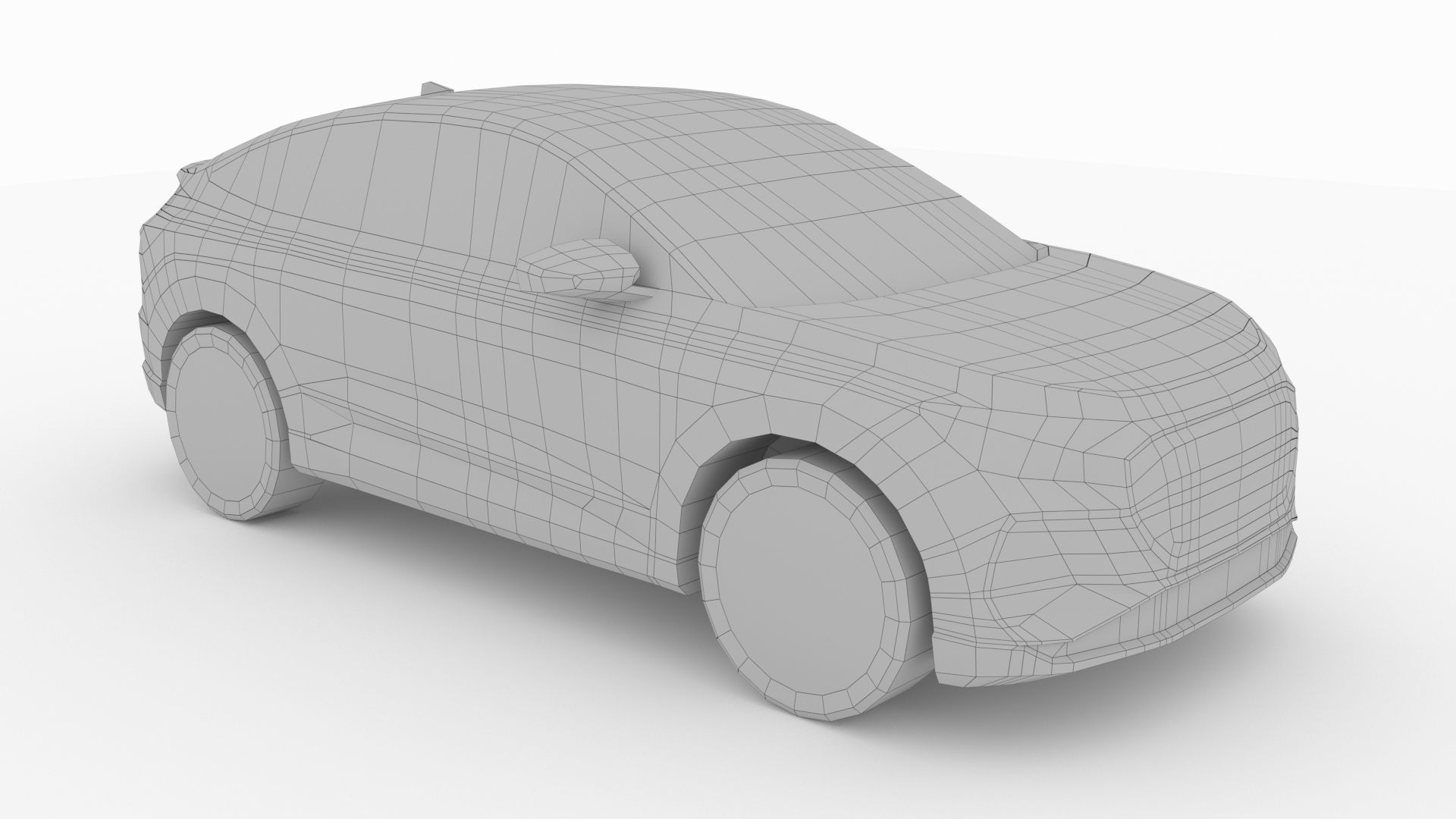 Audi Q4 Sportback e-tron 2022 Low-poly 3D model_7