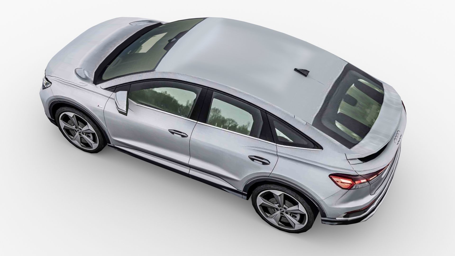 Audi Q4 Sportback e-tron 2022 Low-poly 3D model_6