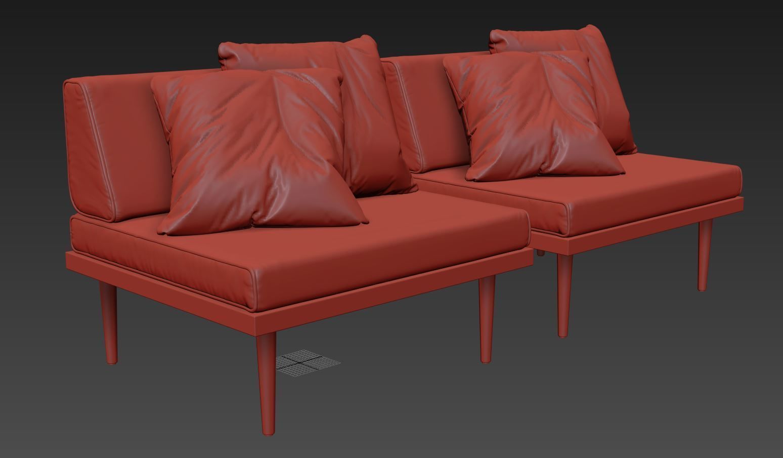 Armchair by Casara Modern 3D model_9