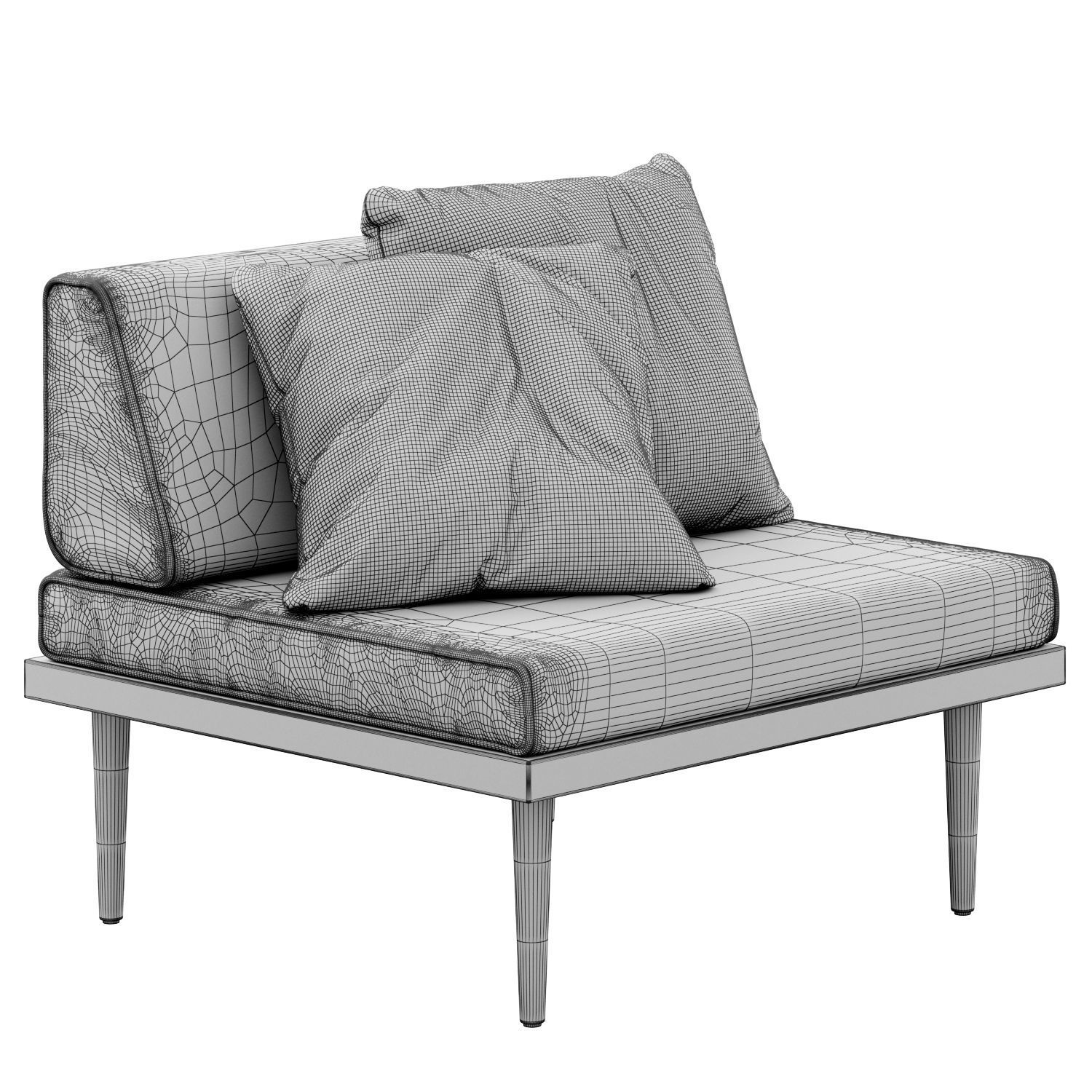 Armchair by Casara Modern 3D model_3