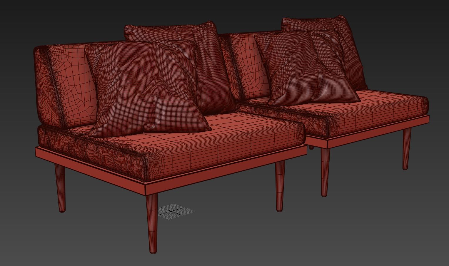 Armchair by Casara Modern 3D model_7