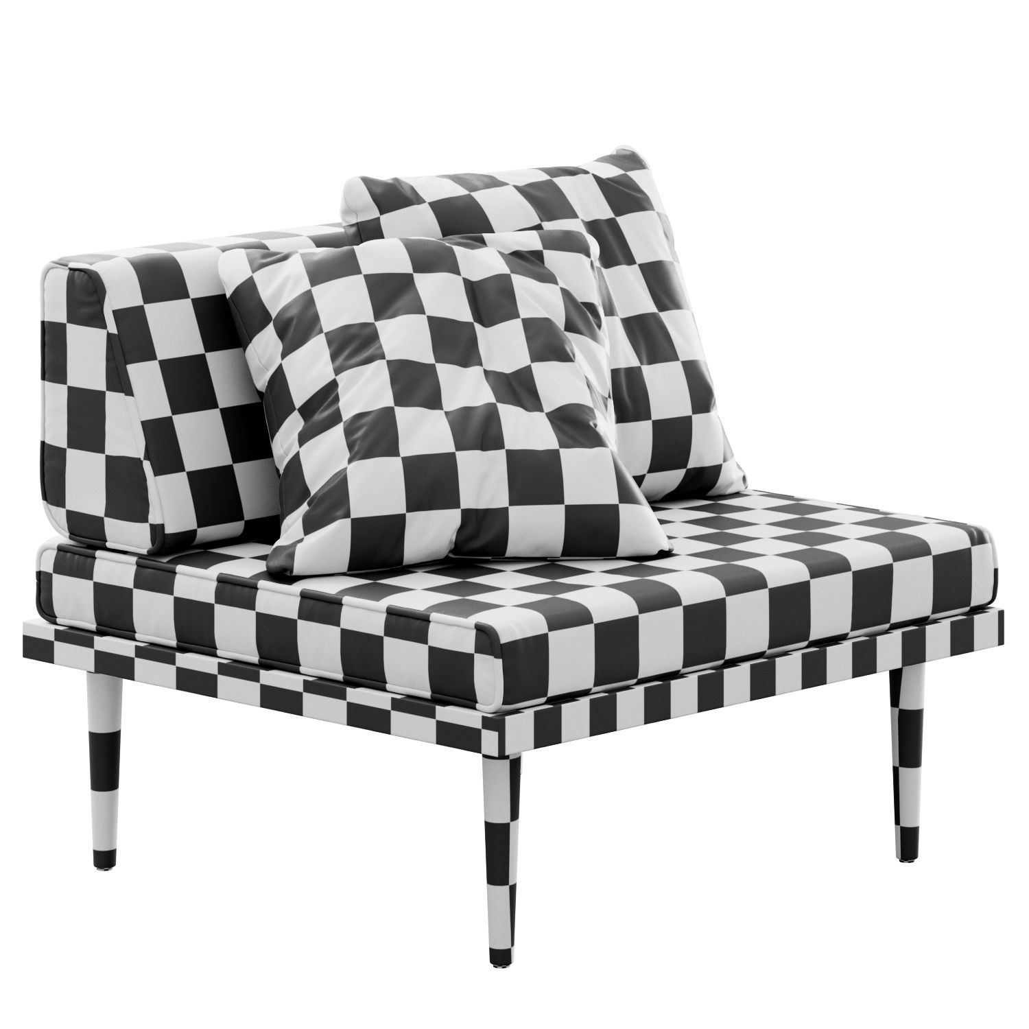 Armchair by Casara Modern 3D model_4