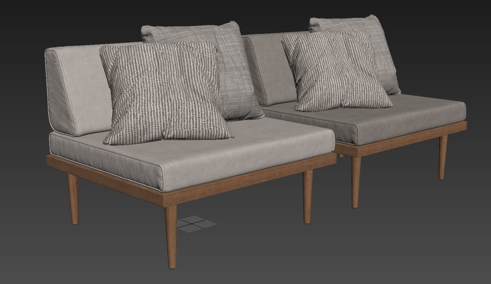 Armchair by Casara Modern 3D model_8