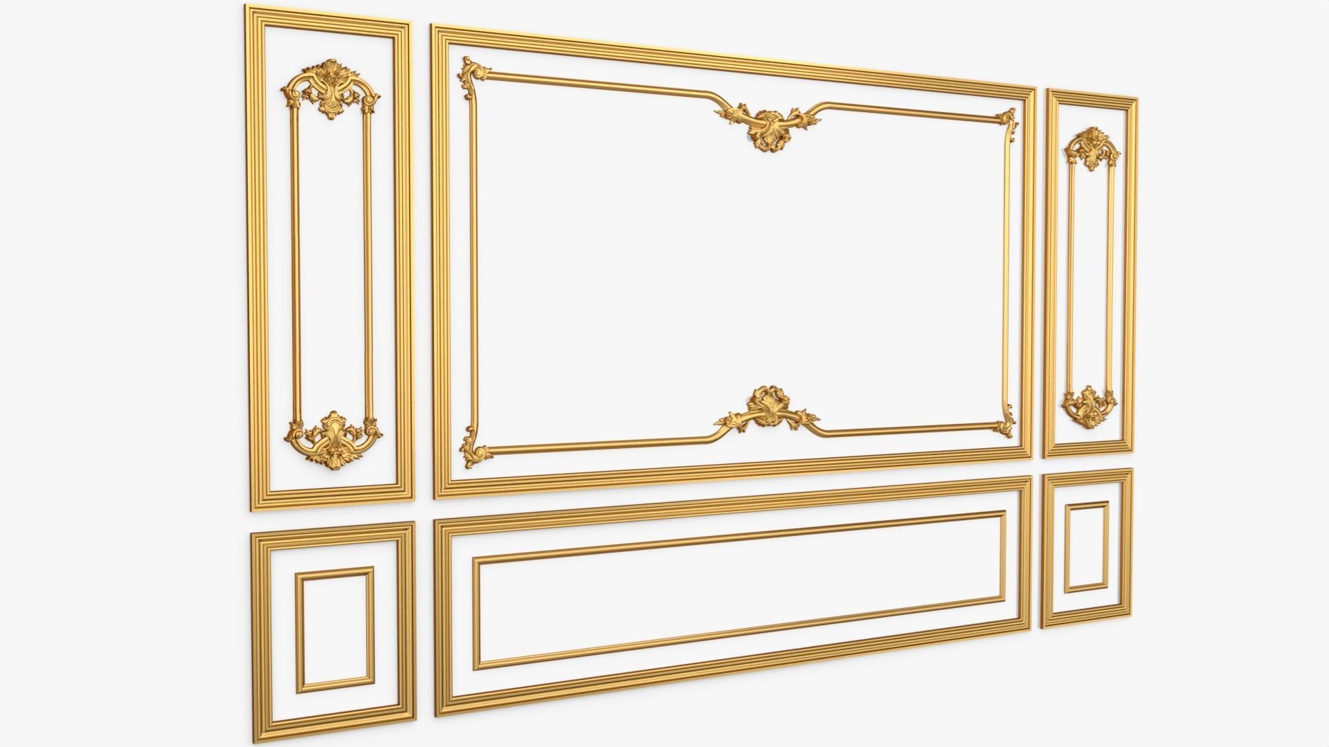 Classic decor ornament 114 3D model_2