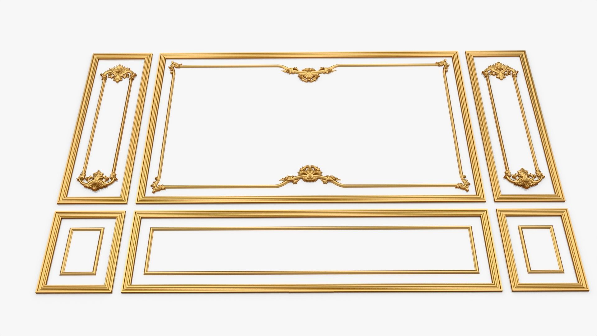 Classic decor ornament 114 3D model_4