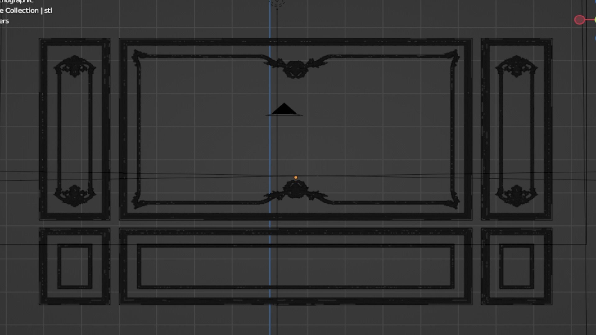 Classic decor ornament 114 3D model_6