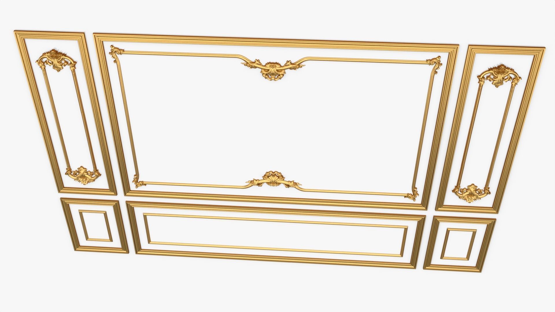 Classic decor ornament 114 3D model_5