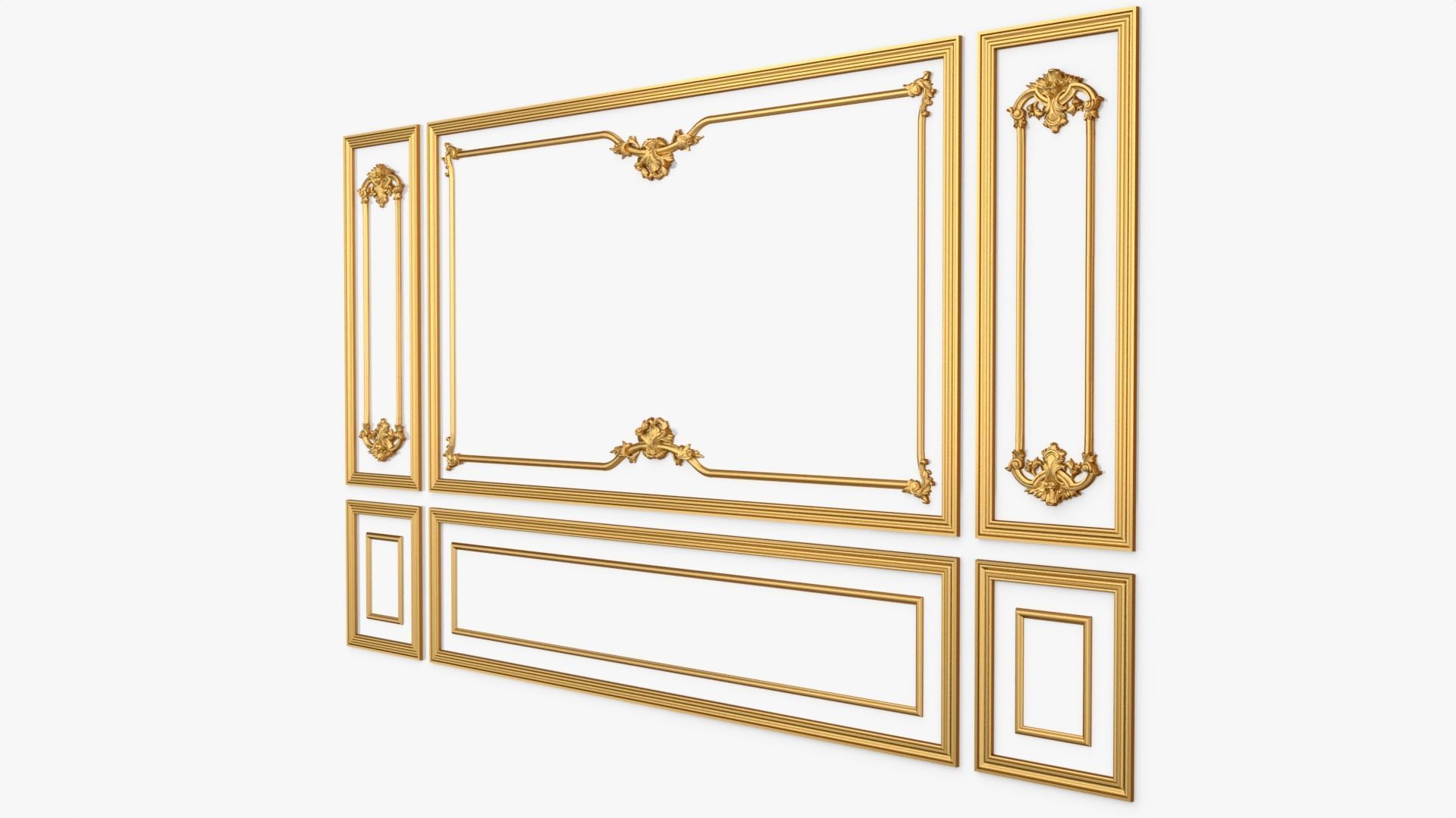 Classic decor ornament 114 3D model_3