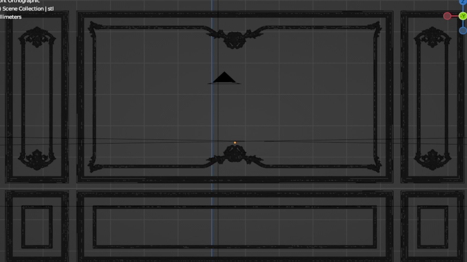 Classic decor ornament 114 3D model_7