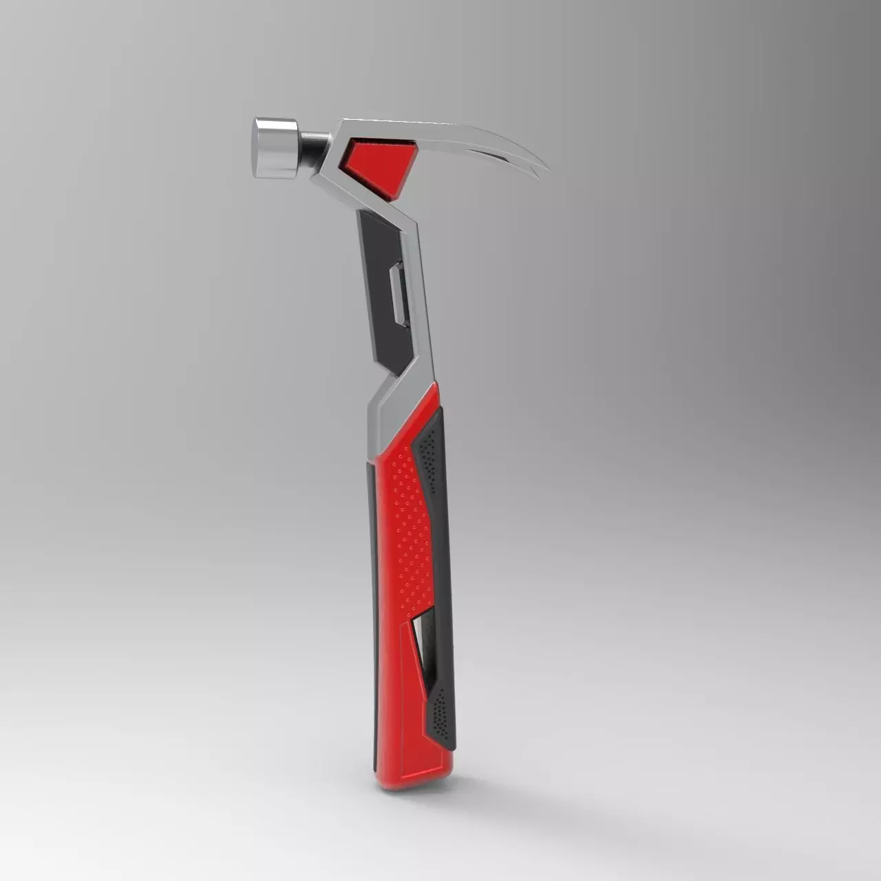 Steel Curved Claw Hammer 3D model_0