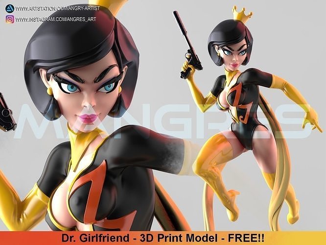 Dr  Mrs The Monarch  - Dr Girlfriend -  3D Print model   FREE Free 3D print model