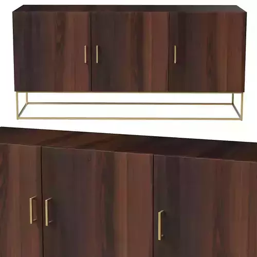 Lyle sideboard with solid mango wood doors