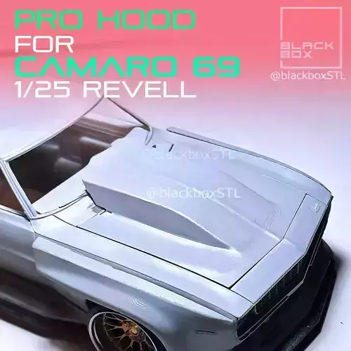 PRO HOOD for Camaro 69 Revell 1-25th 3D print model