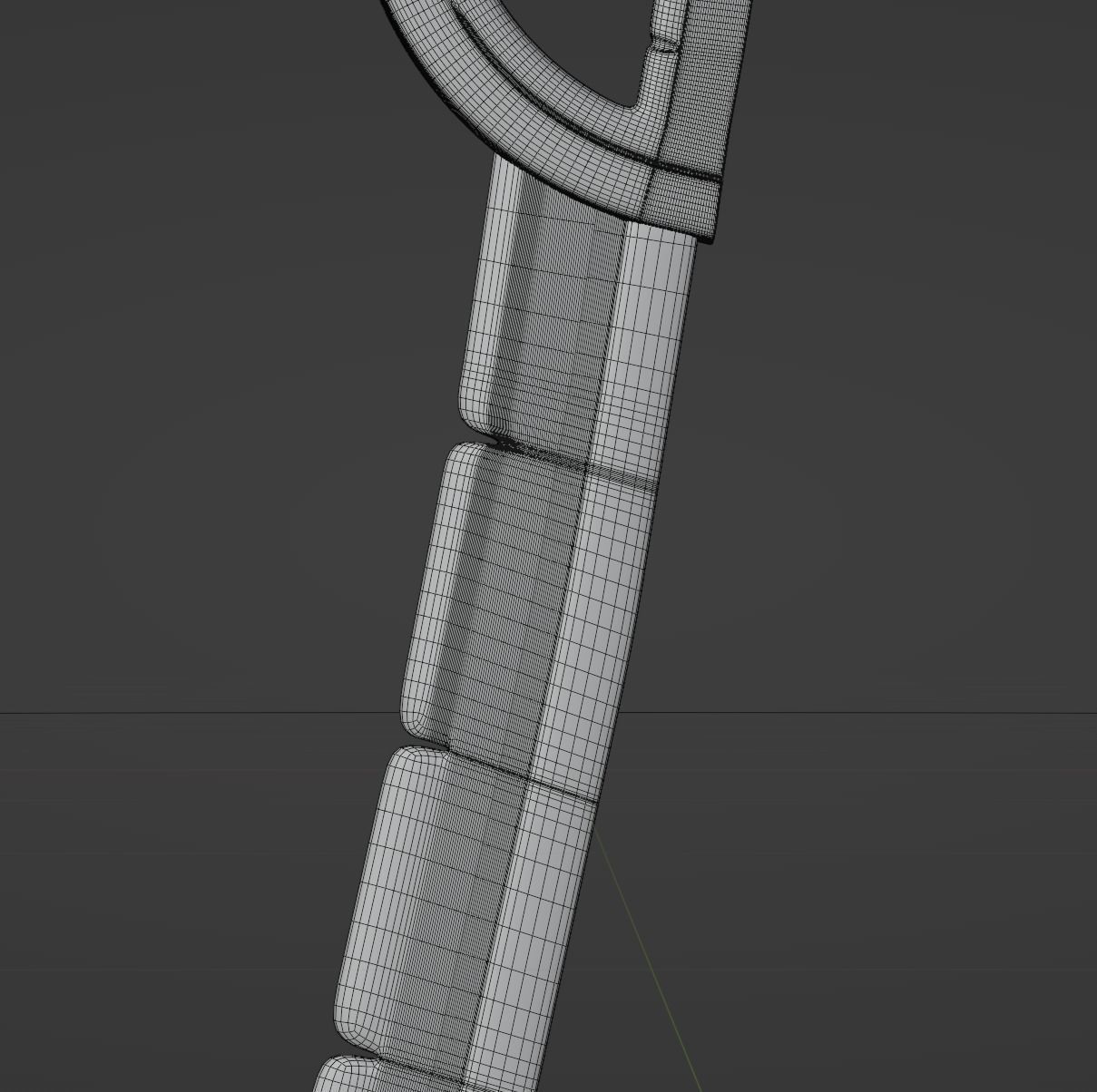 Stylized Steampunk Sword 3D model_3
