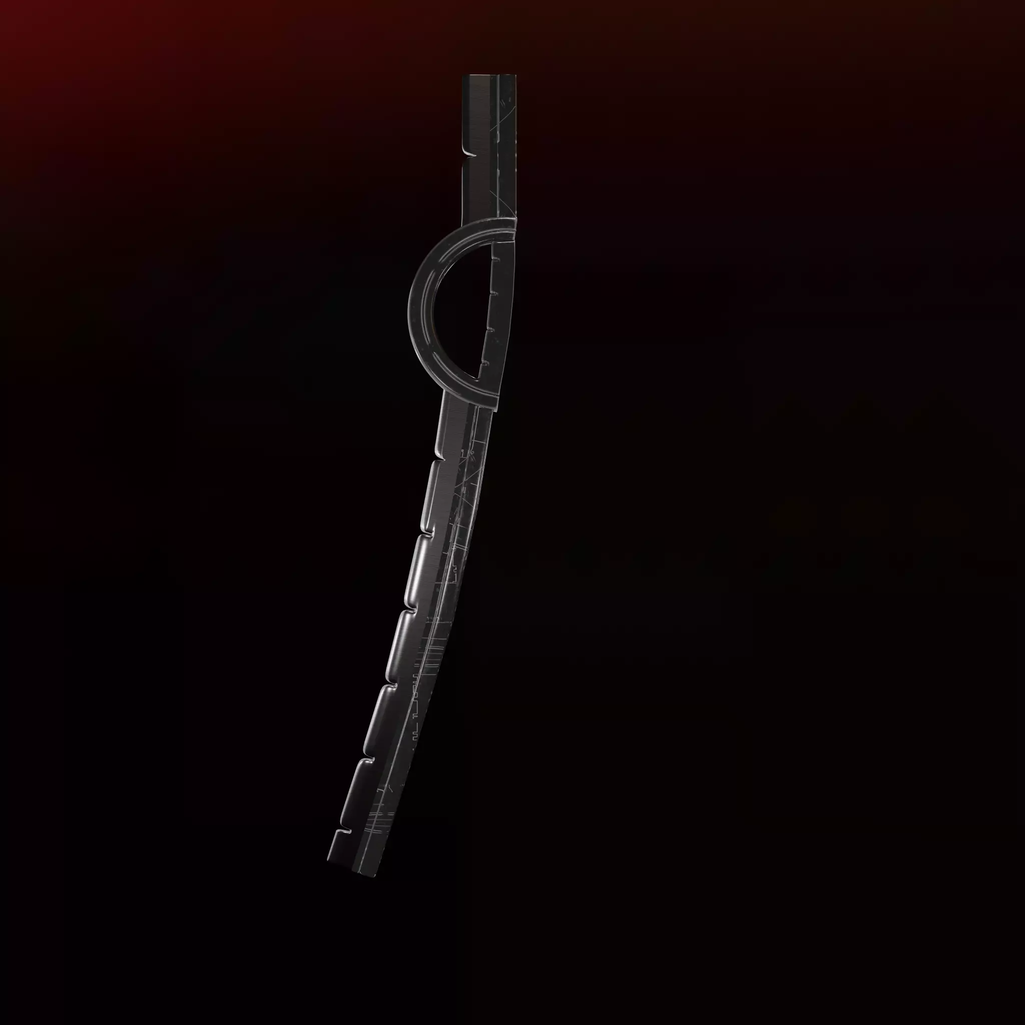 Stylized Steampunk Sword 3D model_0