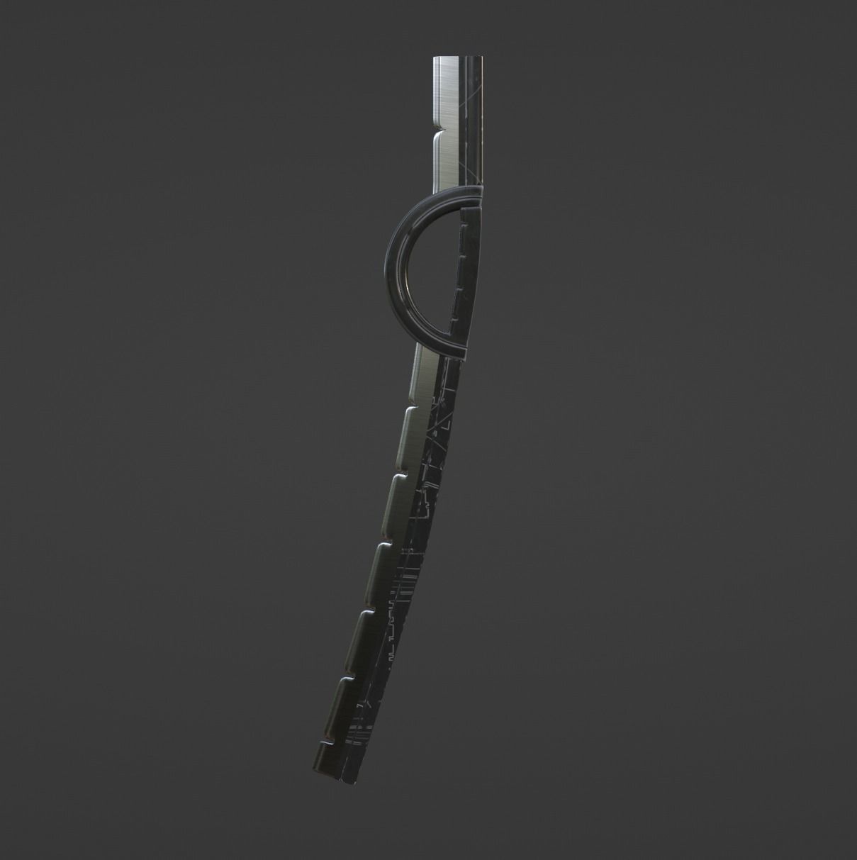 Stylized Steampunk Sword 3D model_4