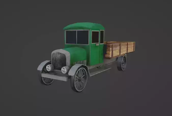 Brockway 1925 Low-poly 3D model