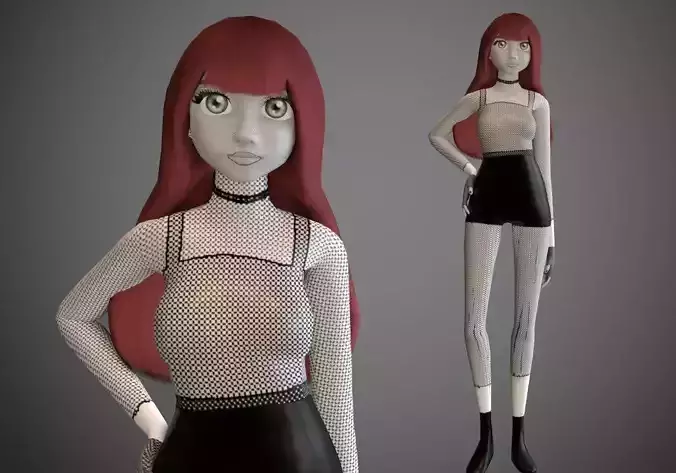 checkered grey woman for games rigged