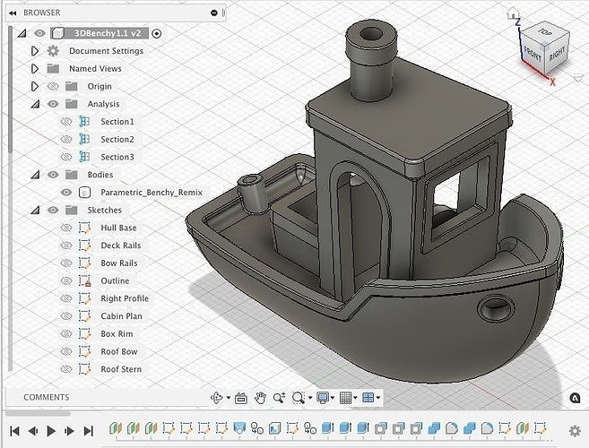Parametric 3D Benchy in Creative Commons license 3D print model
