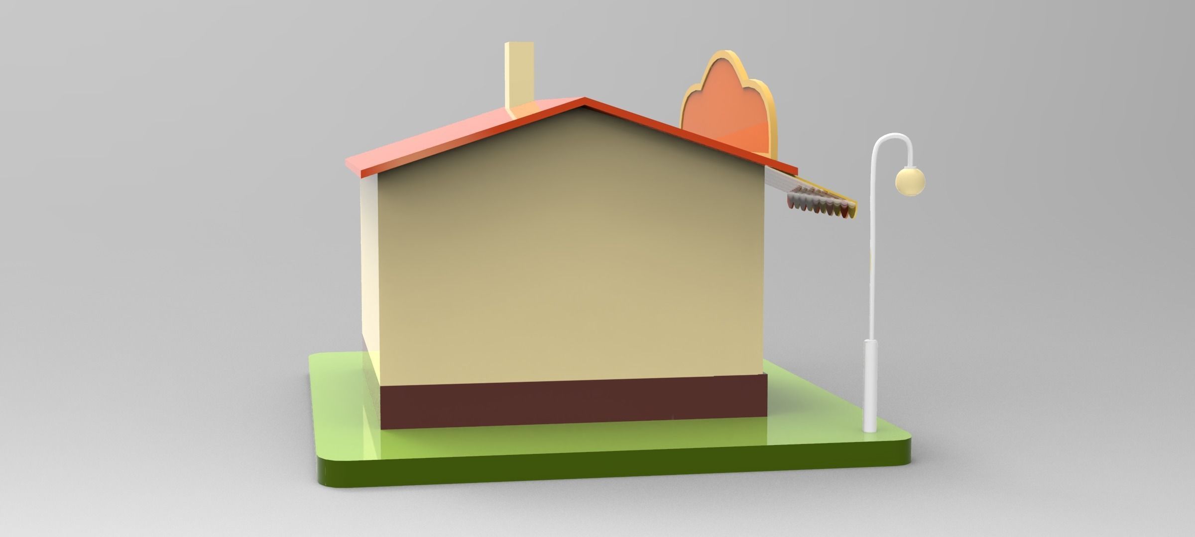 Cartoon Bakery Shop Low-poly 3D model_17