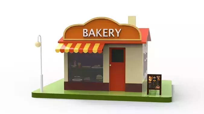 Cartoon Bakery Shop