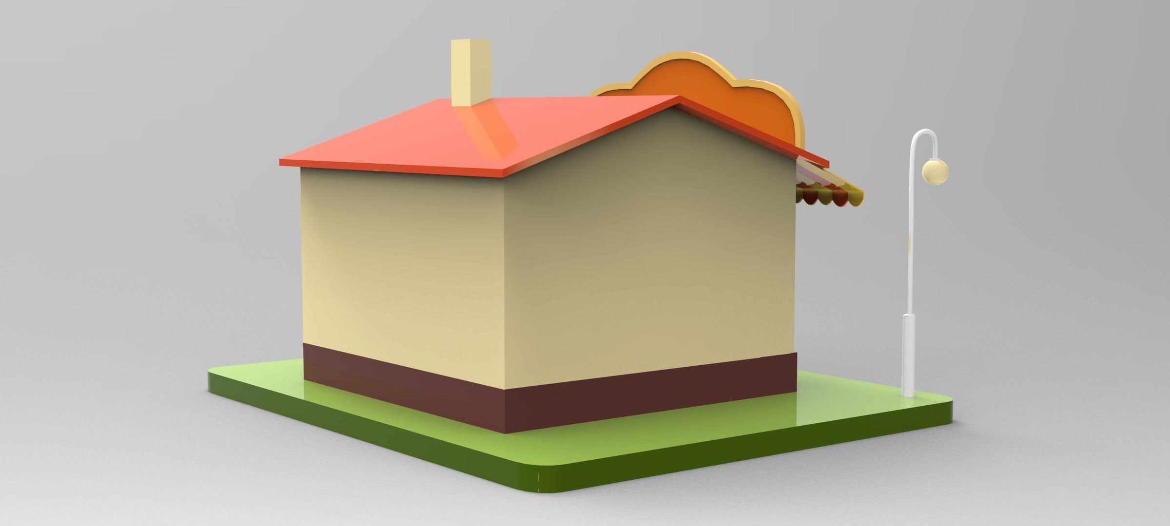 Cartoon Bakery Shop Low-poly 3D model_18