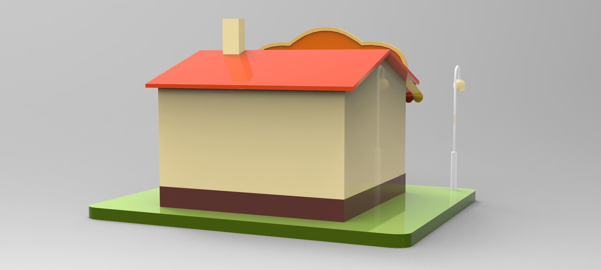 Cartoon Bakery Shop Low-poly 3D model_6